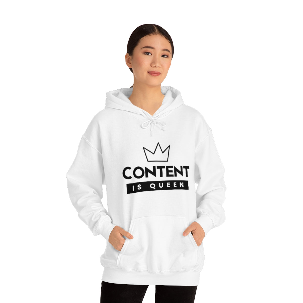 Heavy Blend™ Hooded Sweatshirt - Content is Queen