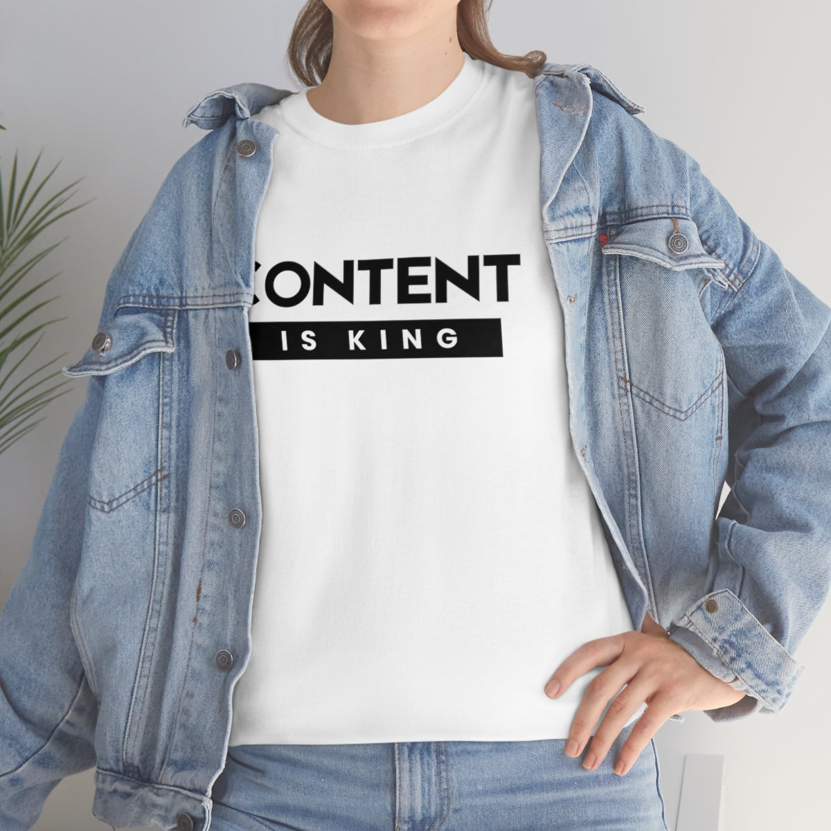 Heavy Cotton Tee - Content is King