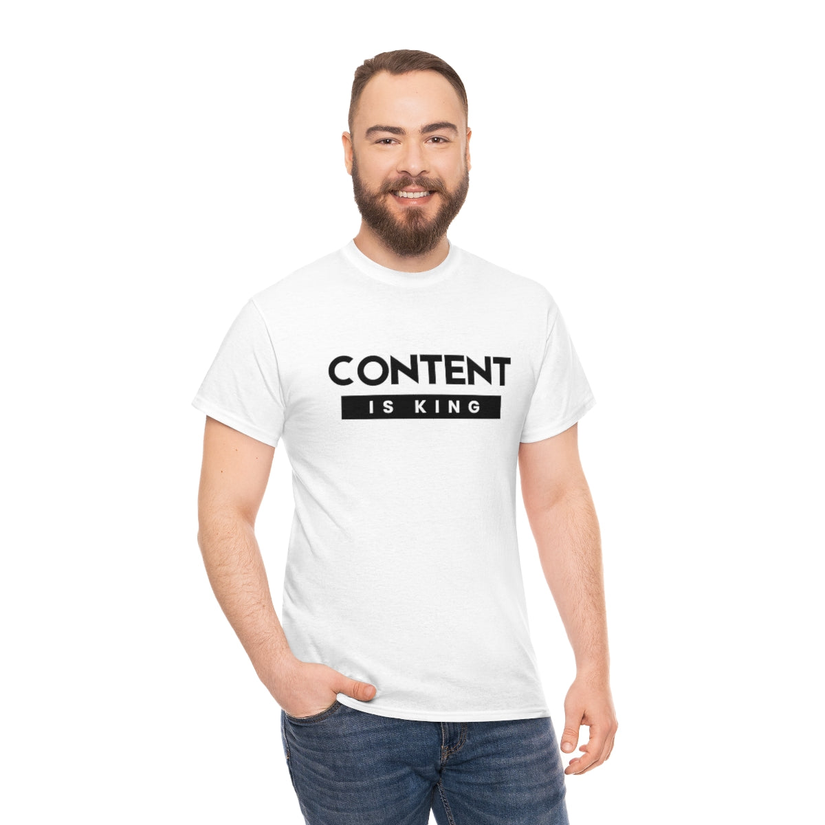 Heavy Cotton Tee - Content is King