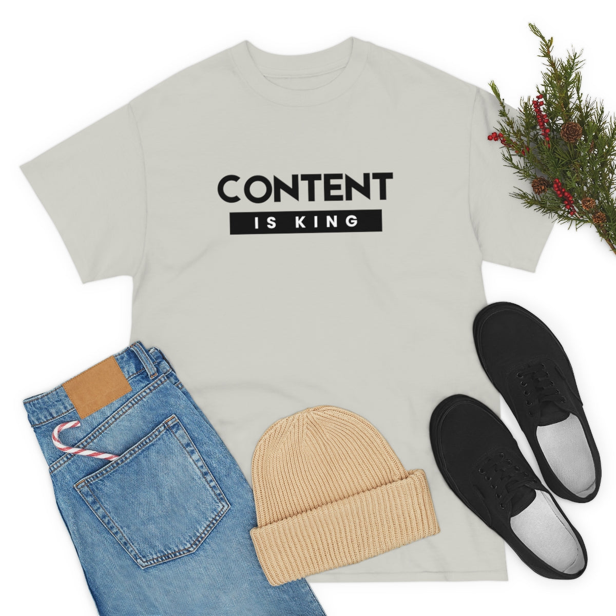 Heavy Cotton Tee - Content is King