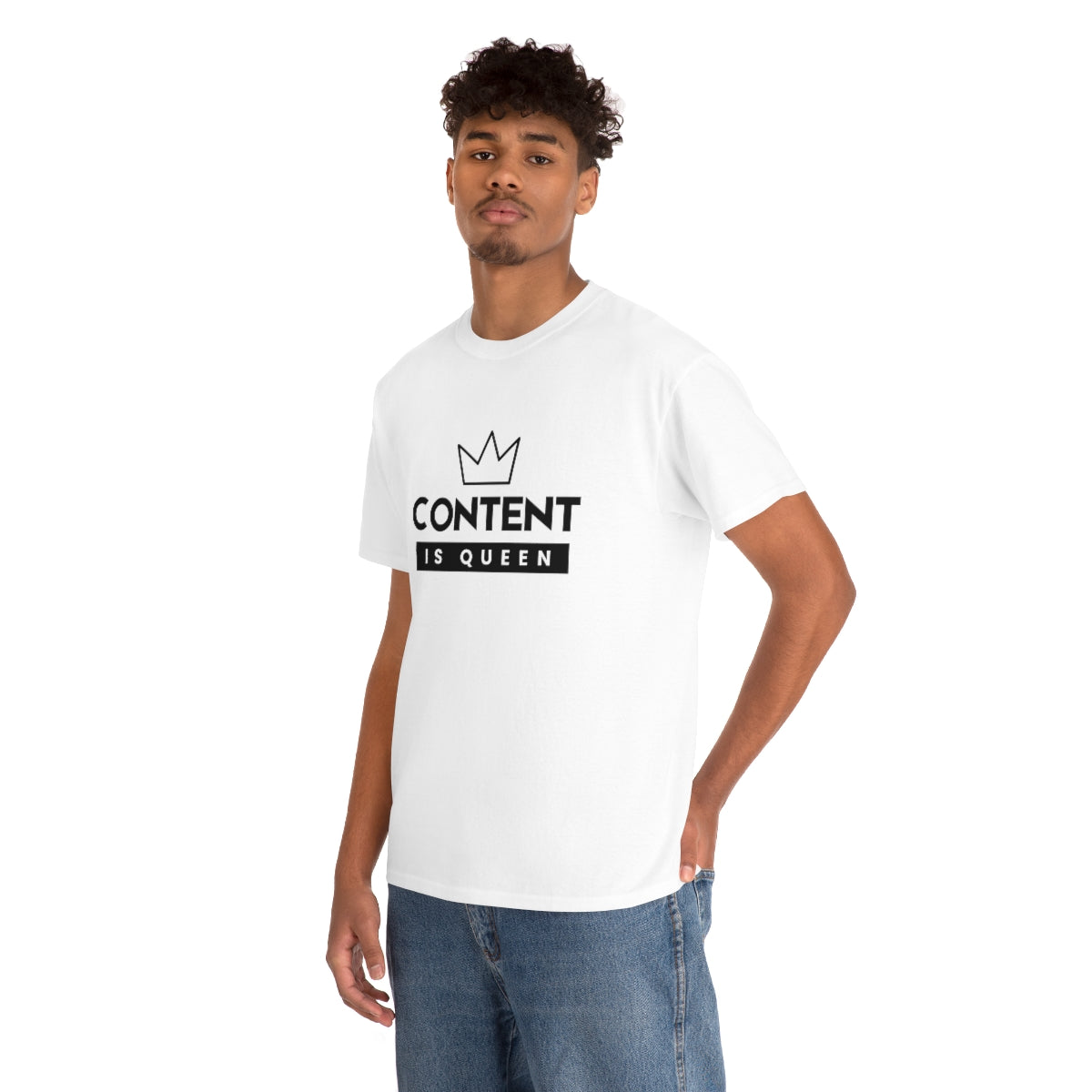 Heavy Cotton Tee - Content is Queen