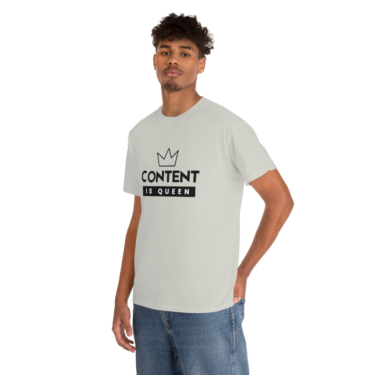 Heavy Cotton Tee - Content is Queen