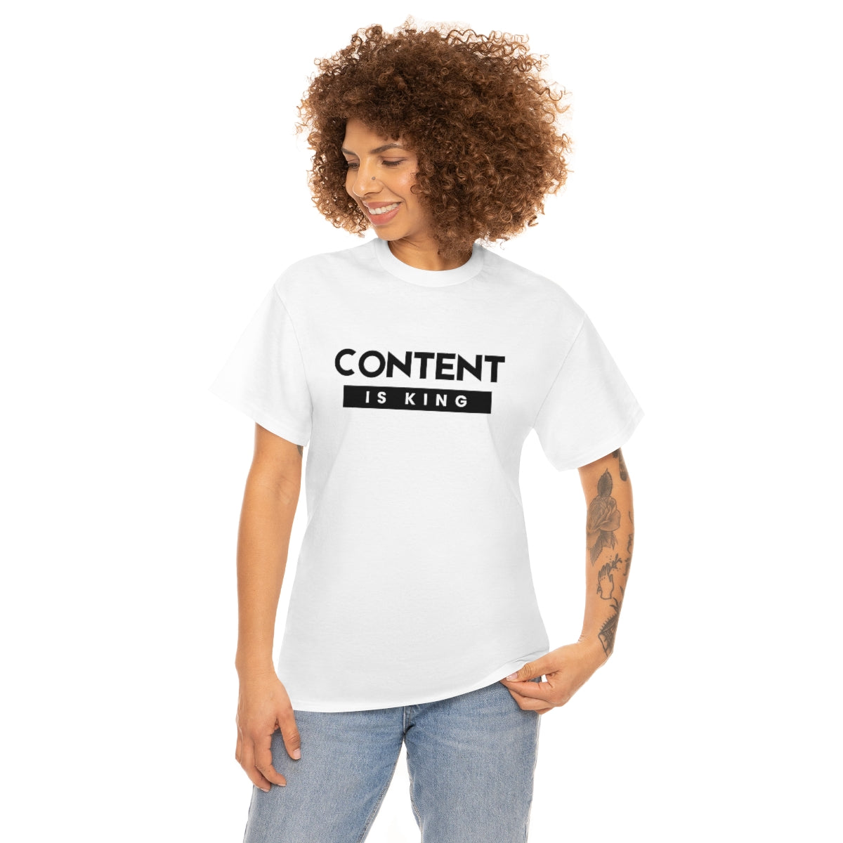 Heavy Cotton Tee - Content is King