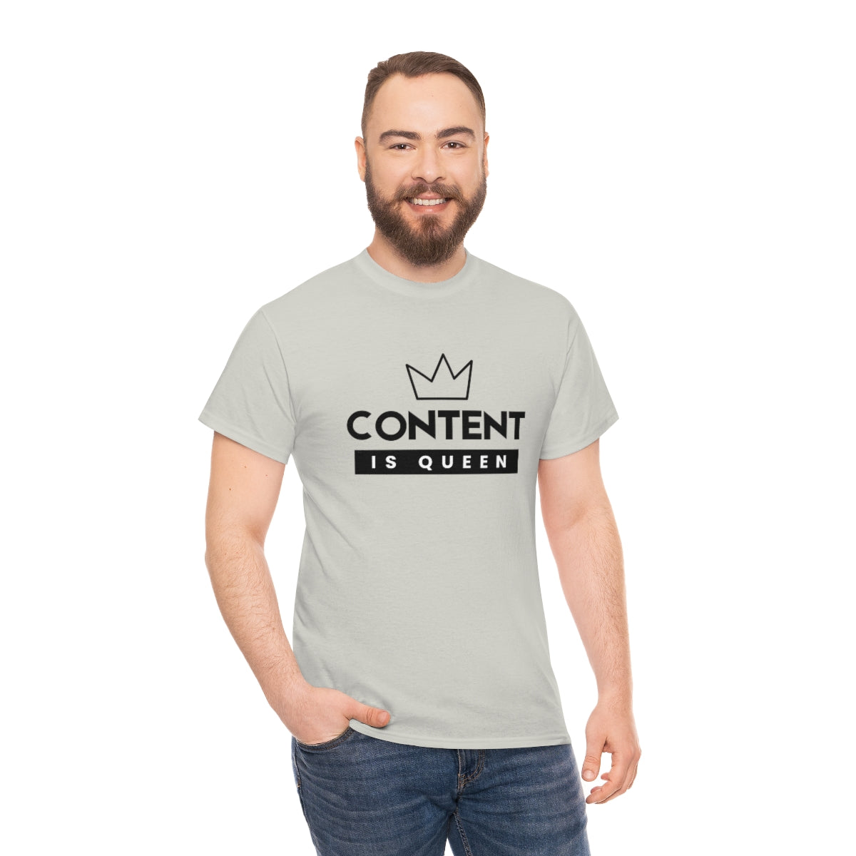 Heavy Cotton Tee - Content is Queen