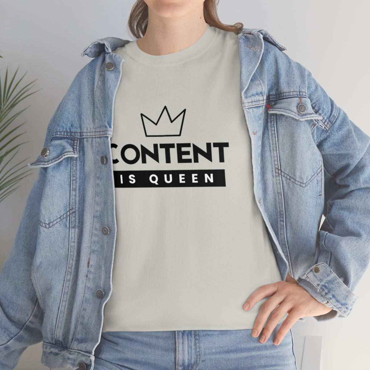 Heavy Cotton Tee - Content is Queen