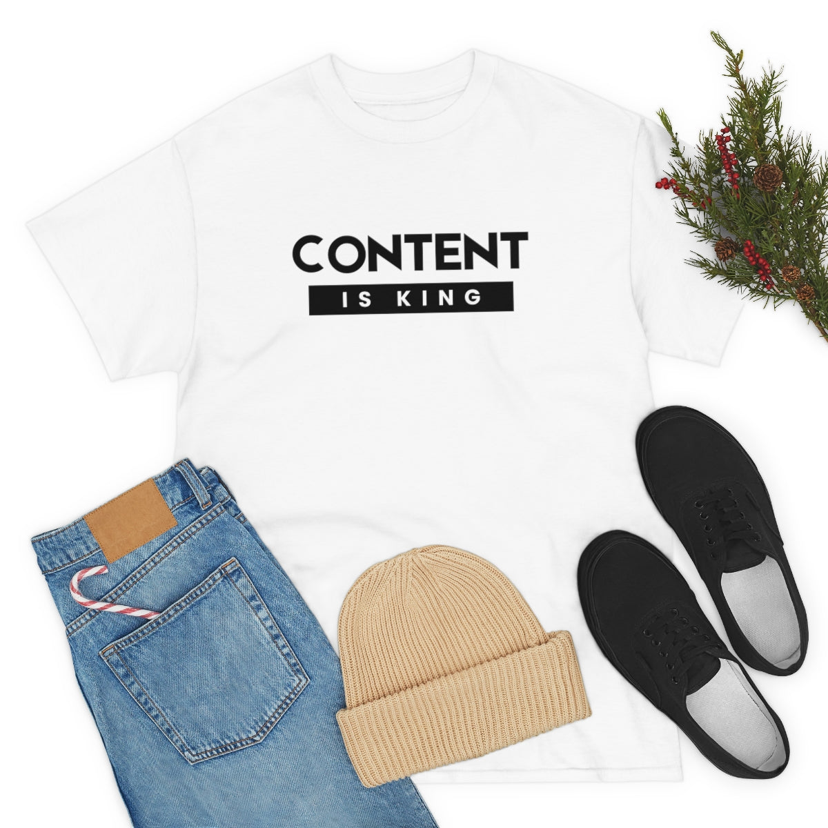 Heavy Cotton Tee - Content is King